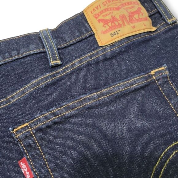 Levi's Jeans Size 54 W54" x L29" Levi's 541 Straight Leg Jeans Blue Denim Pants - Picture 5 of 6
